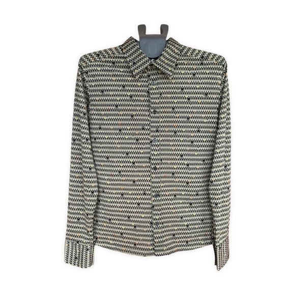 Zara Other - Zara Printed Slim-Fit Shirt | Medium | Grey/Black